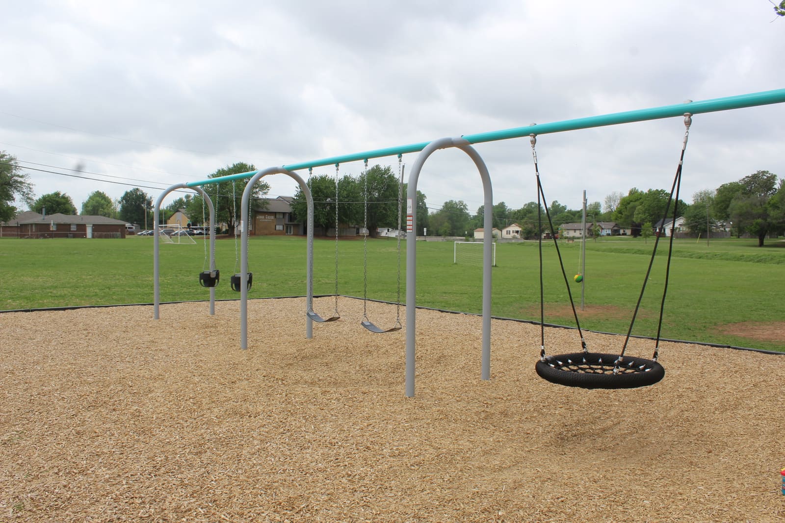 Dickenson Park playground — slides and swings