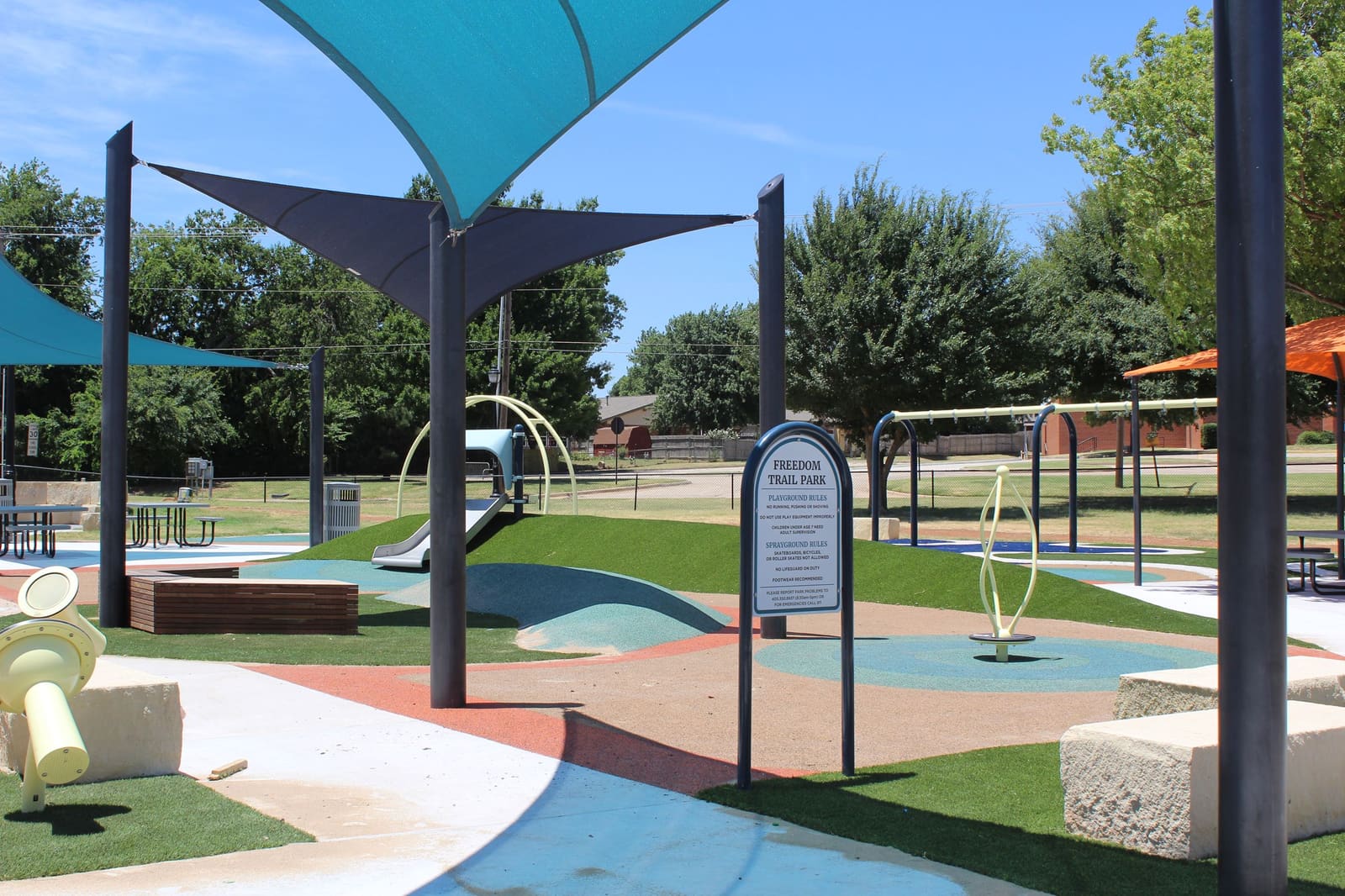 Freedom Trail Playground — overall view at Freedom Trail Park
