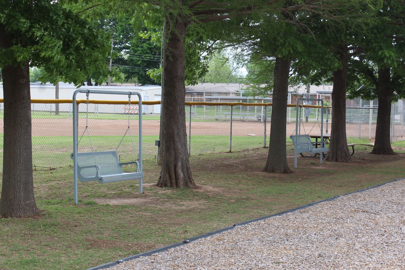 Hilcrest Park playground — mighty descent slide