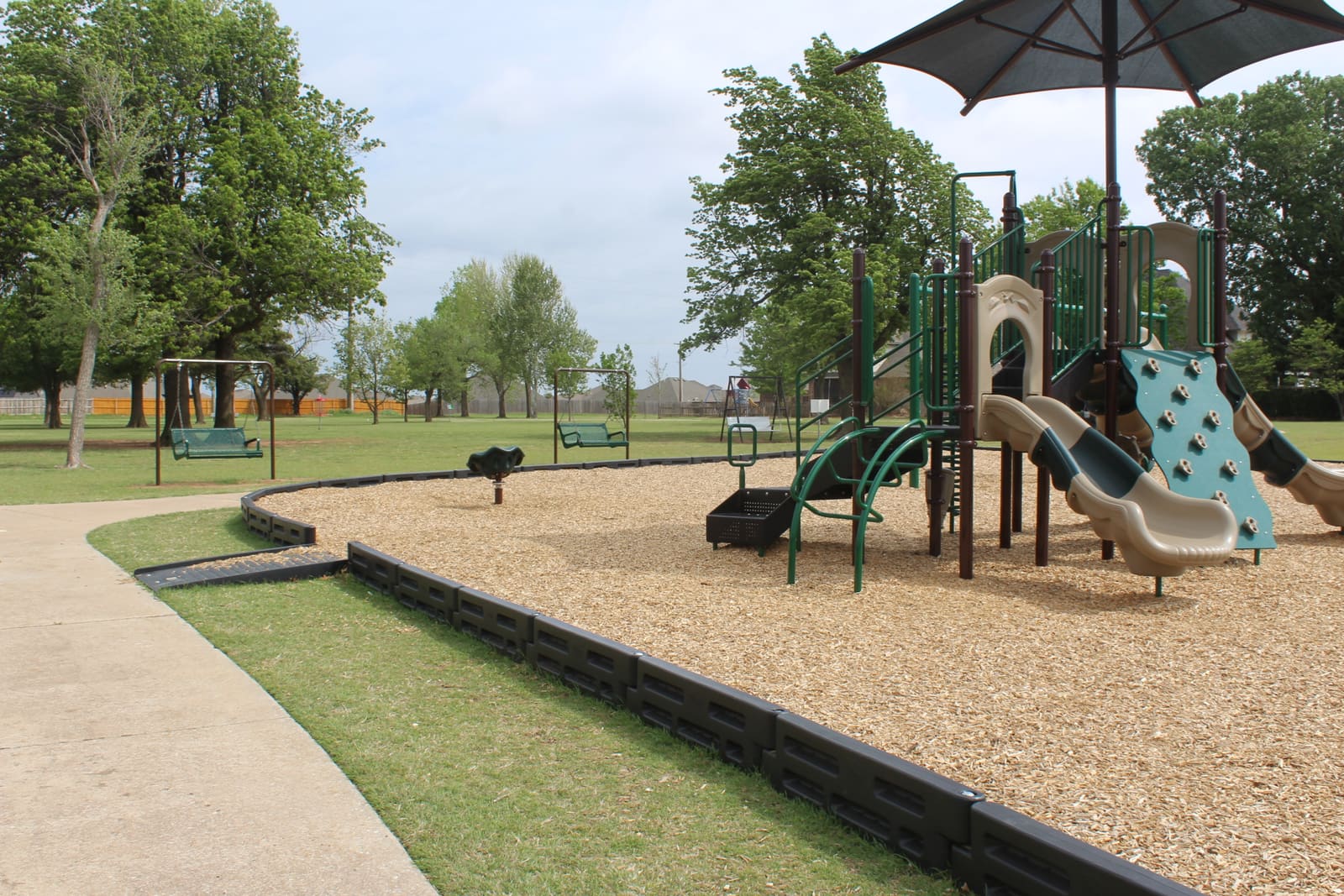 Welch Park playground — full play area view